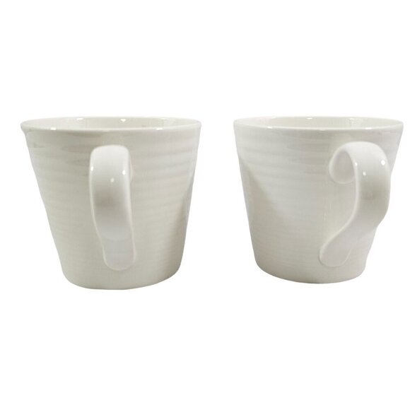 Royal Doulton Gordon Ramsay MAZE 12 Oz White Stoneware Mugs – Set of 2 - Picture 3 of 16